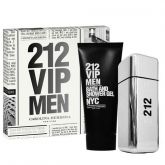 Kit 212 VIP MEN EDT 100ml + Gel de banho 100ml